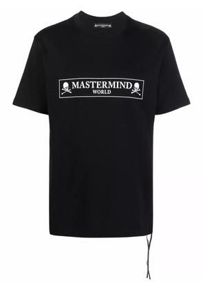 Mastermind World logo-print T-shirt - Black