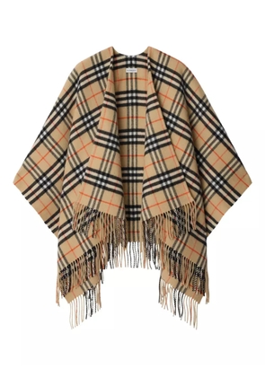 Burberry Check cape - Neutrals