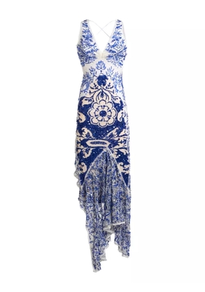ETRO sequin-embroidered dress - Blue