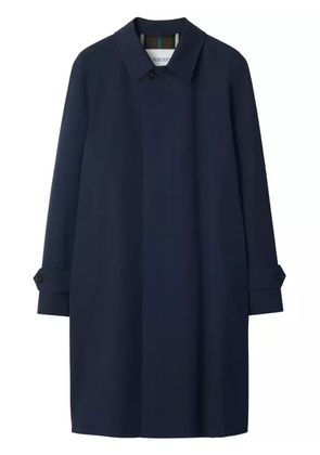 Burberry water-resistant cotton car coat - Blue