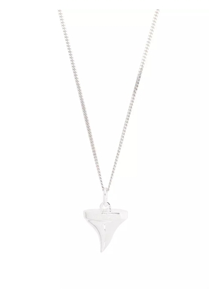 True Rocks silver shark tooth pendant necklace