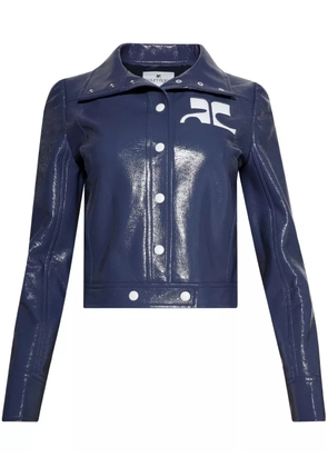 Courrèges Reedition Vinyl jacket - Blue