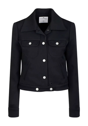 Courrèges twill trucker jacket - Black