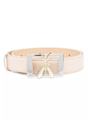Patrizia Pepe logo-buckle belt - Neutrals