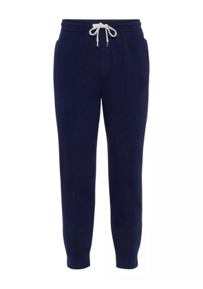 Brunello Cucinelli cashmere track pants - Blue