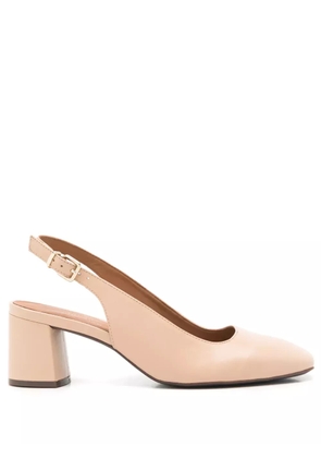 Sarah Chofakian Quartier 40mm leather pumps - Neutrals
