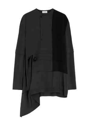 LEMAIRE pleated asymmetrical blouse - Grey