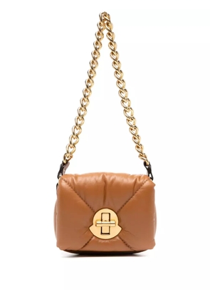Moncler mini Puf cross body bag - Brown