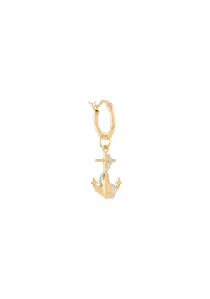 True Rocks anchor hoop earring - Gold