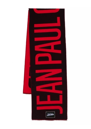 Jean Paul Gaultier logo-print scarf - Red