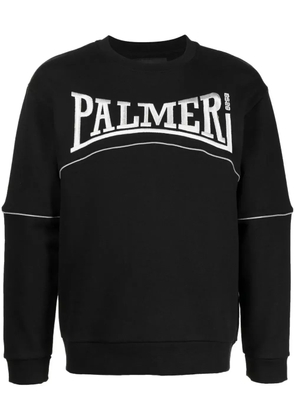 Palmer logo-embroidered organic cotton sweatshirt - Black