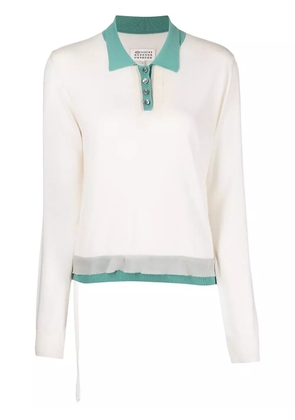 Maison Martin Margiela Pre-Owned knitted polo top - White