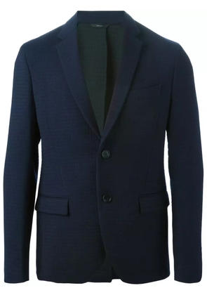 FENDI patterned blazer - Blue