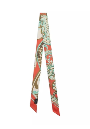 ETRO paisley silk scarf - Orange