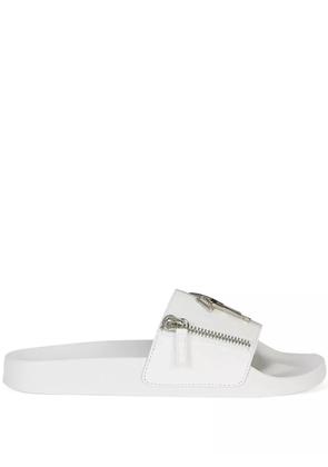 Giuseppe Zanotti Brett Zip slides - White