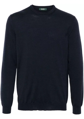 Zanone fine-knit sweater - Blue