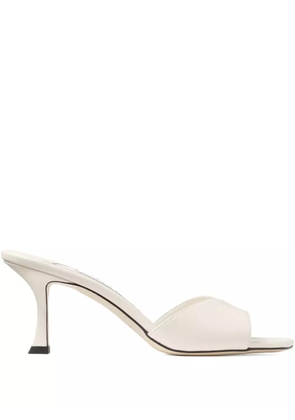 Jimmy Choo 70mm Skye leather sandals - White