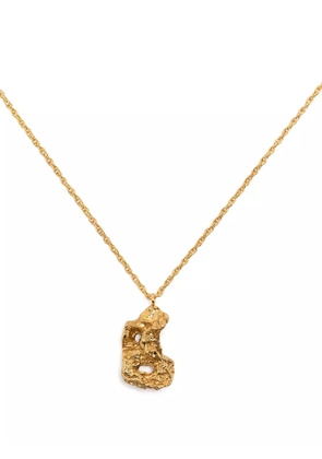 LOVENESS LEE B alphabet pendant necklace - Gold