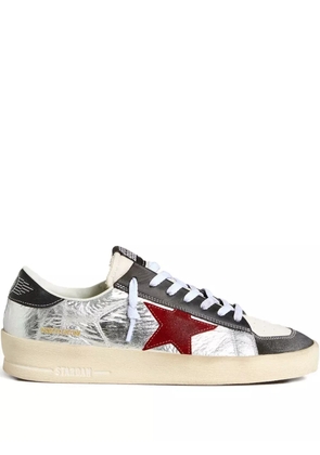 Golden Goose Stardan metallic leather sneakers - Silver