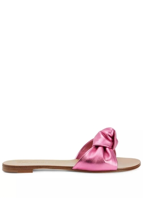 Giuseppe Zanotti Aycha knot-detailing flat sandals - Pink