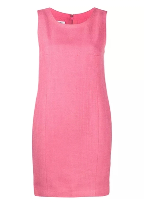 CHANEL Pre-Owned 2000s textured sleeveless mini dress - Pink