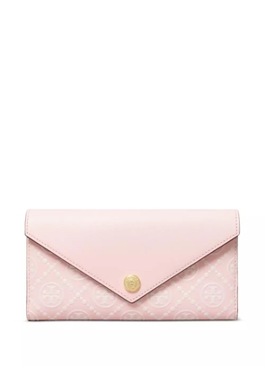 Tory Burch logo-monogram wallet - Pink