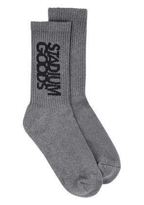 STADIUM GOODS® logo-print ''Charcoal Flannel'' crew socks - Grey
