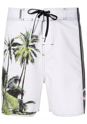 Osklen Coconut Trees Bermuda swim shorts - Neutrals
