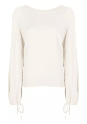 Pringle of Scotland round neck cashmere jumper - White