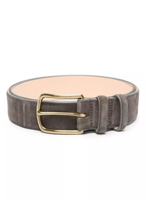 Officine Creative suede buckle belt - Grey