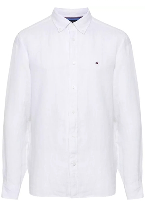 Tommy Hilfiger dyed linen shirt - White