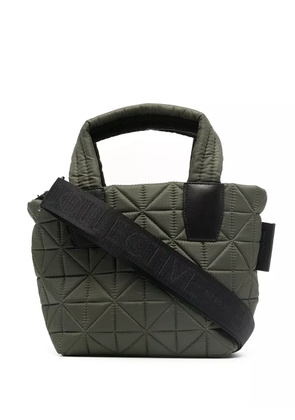 VeeCollective geometric quilted tote bag - Green
