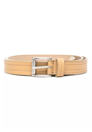 Gianfranco Ferré Pre-Owned 2000s stitched buckled belt - Neutrals