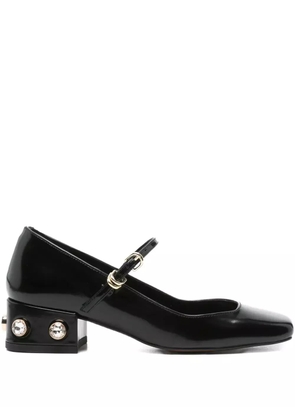 Maje 40mm jewel-embellished pumps - Black