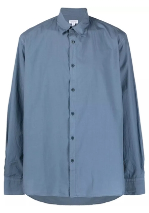 Sunspel plain cotton shirt - Blue