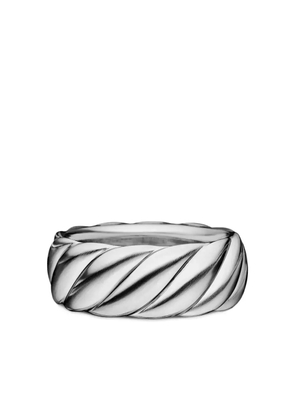 David Yurman sterling silver Sculpted Cable Contour band ring (9mm)