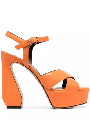 Sergio Rossi 135mm open-toe sandals - Orange
