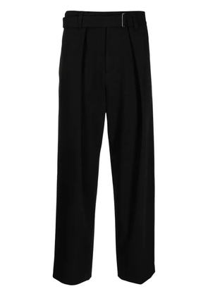 SONGZIO straight-leg belted trousers - Black