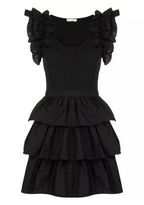 Ulla Johnson ruffle-trim T-shirt dress - Black