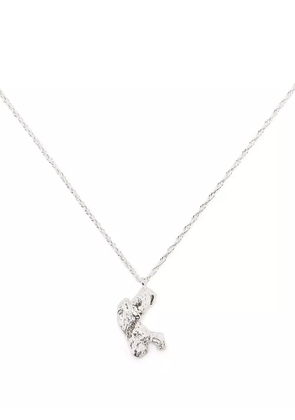 LOVENESS LEE K alphabet-charm necklace - Silver
