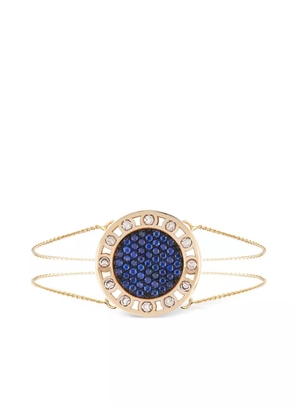 Officina Bernardi 18kt yellow gold large SenzaTempo sapphire and diamond bracelet