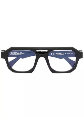 Kuboraum pilot-frame glasses - Black