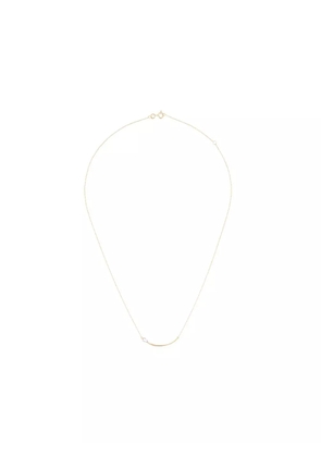 LE STER 18kt yellow gold diamond Bengal flare large necklace