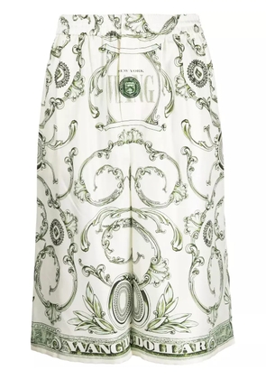 Alexander Wang money-print boxer shorts - White