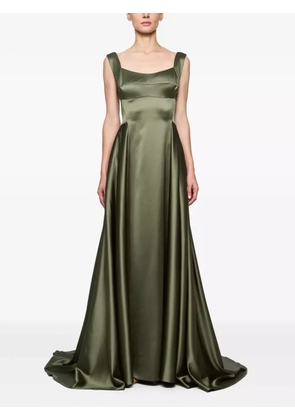 Atu Body Couture V-back satin gown - Green