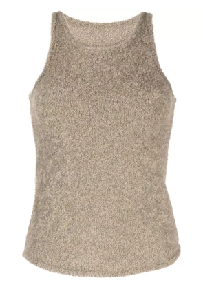Low Classic sleeveless fleece knitted top - Green