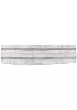 Versace Pre-Owned 1990s stripe-print silk cummerbund - Grey