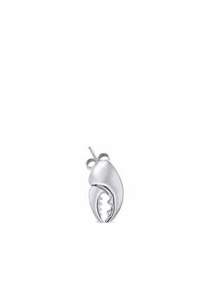 True Rocks crab claw stud earring - Silver