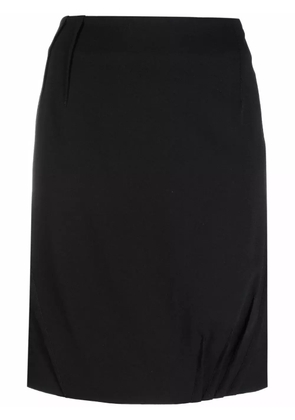 Christian Dior Pre-Owned 2006 dart-detailing high-waisted skirt - Black
