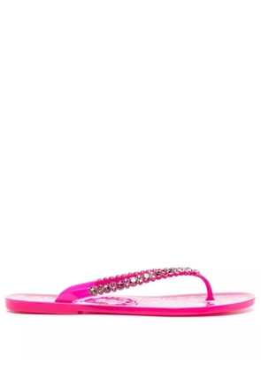 Sophia Webster Esme crystal-embellished flip flops - Pink